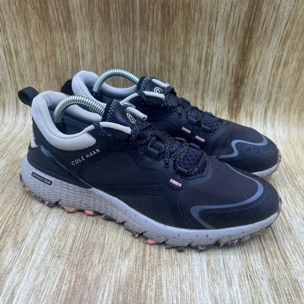 Cole‎ Haan Zerogrand Overtake Women's Size 7 B Sneaker Shoes Black Grey W25615